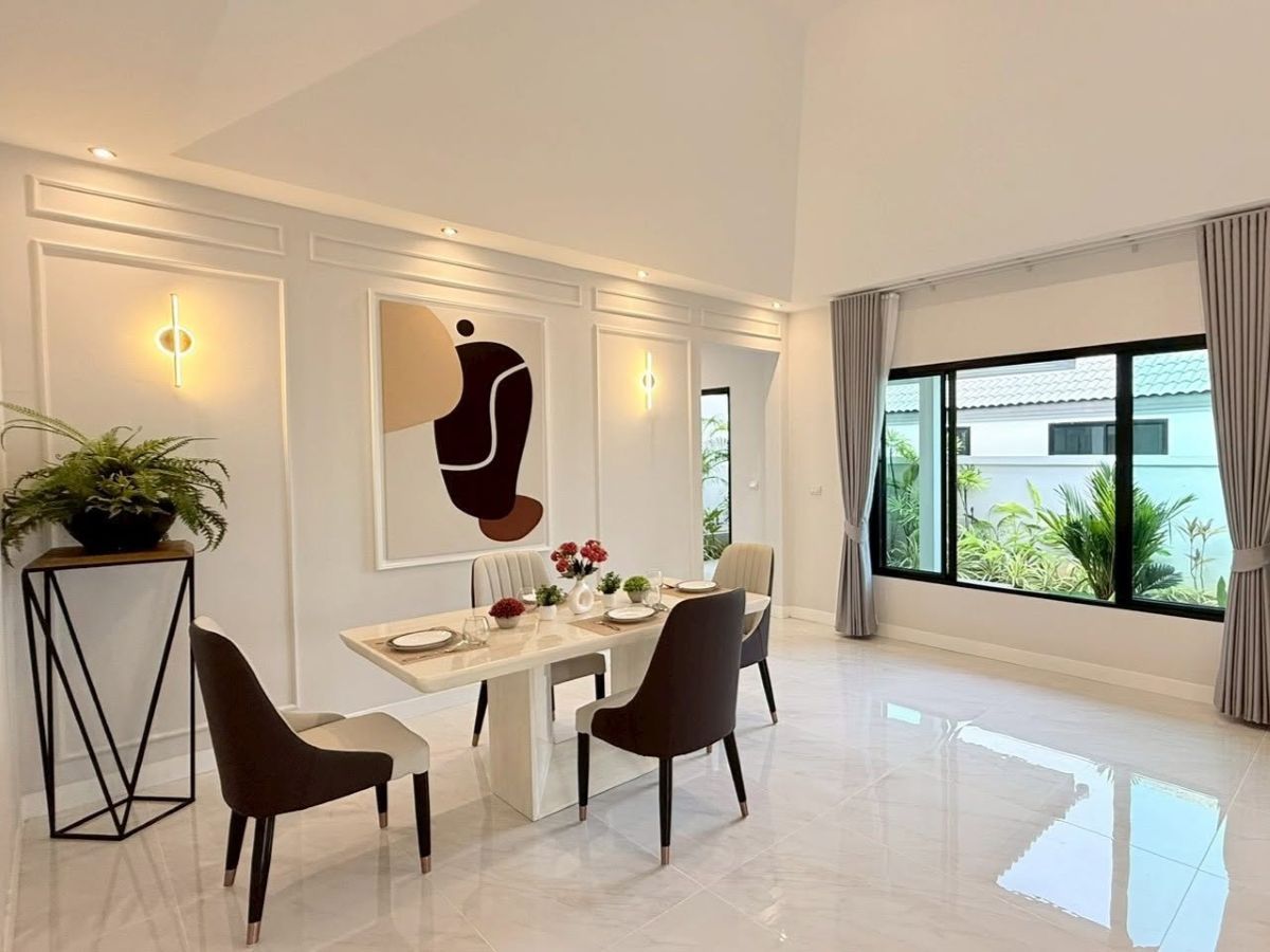 10 HS1514 – 3Bedroom Pool Villa House for Sale in Nibbana Shade Village in Thung Klom Talman