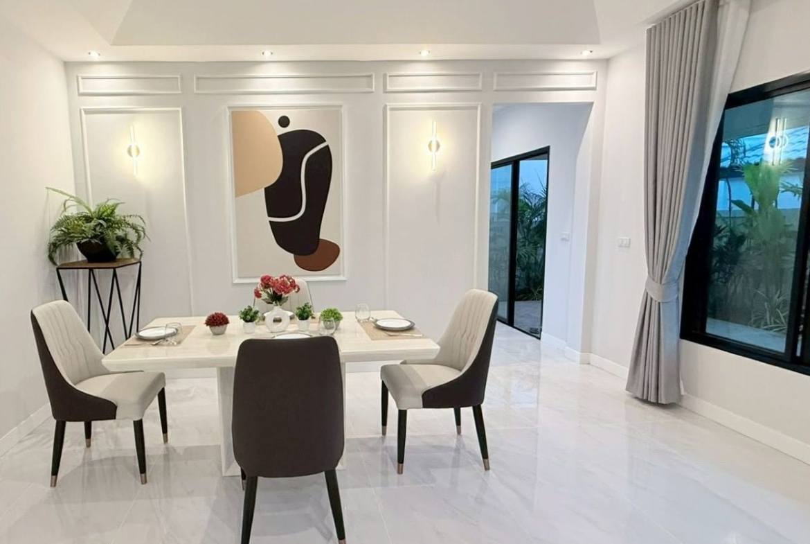 HS1514 – 3Bedroom Pool Villa House for Sale in Nibbana Shade Village in Thung Klom Talman