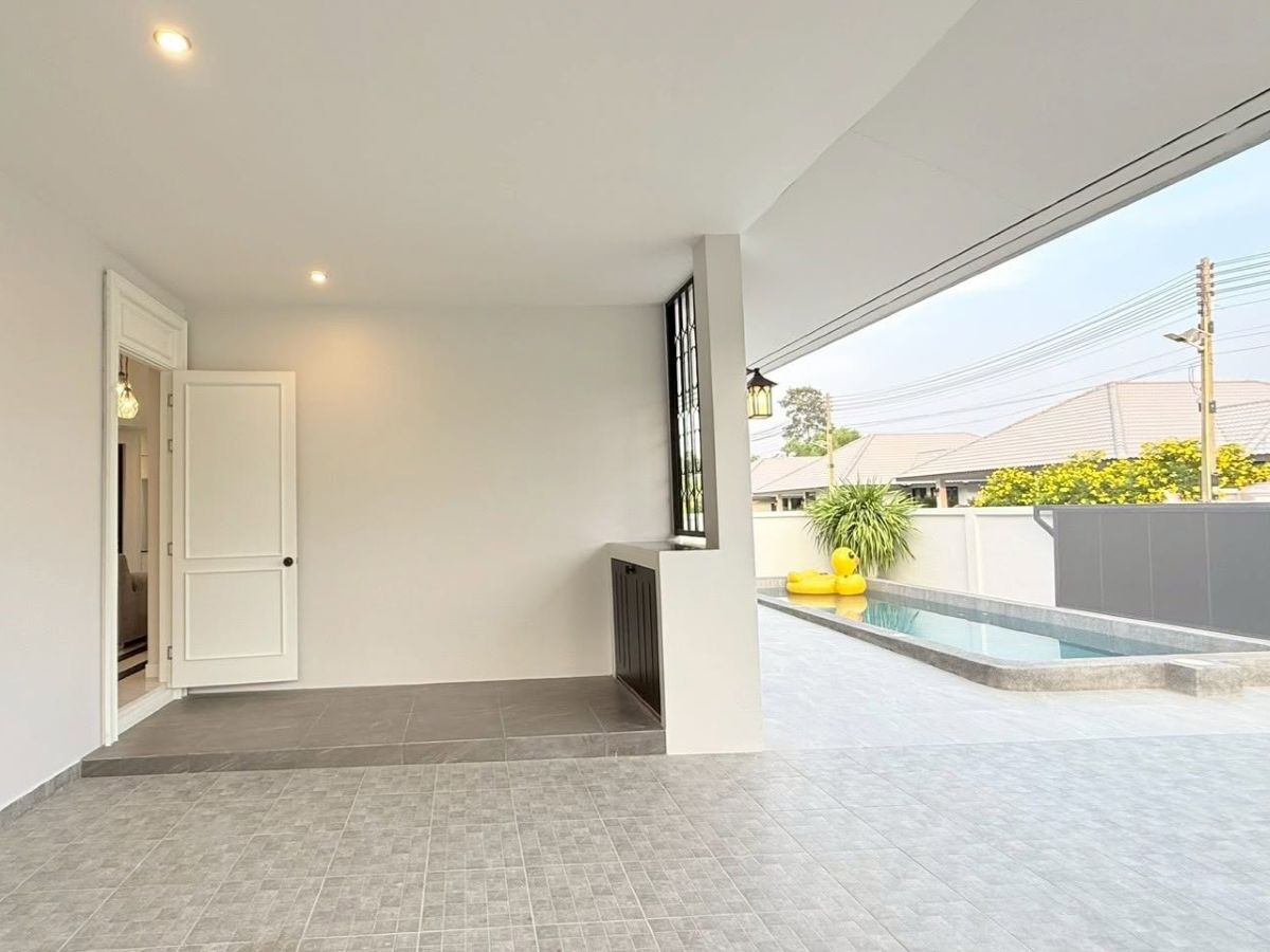 22 HS1514 – 3Bedroom Pool Villa House for Sale in Nibbana Shade Village in Thung Klom Talman