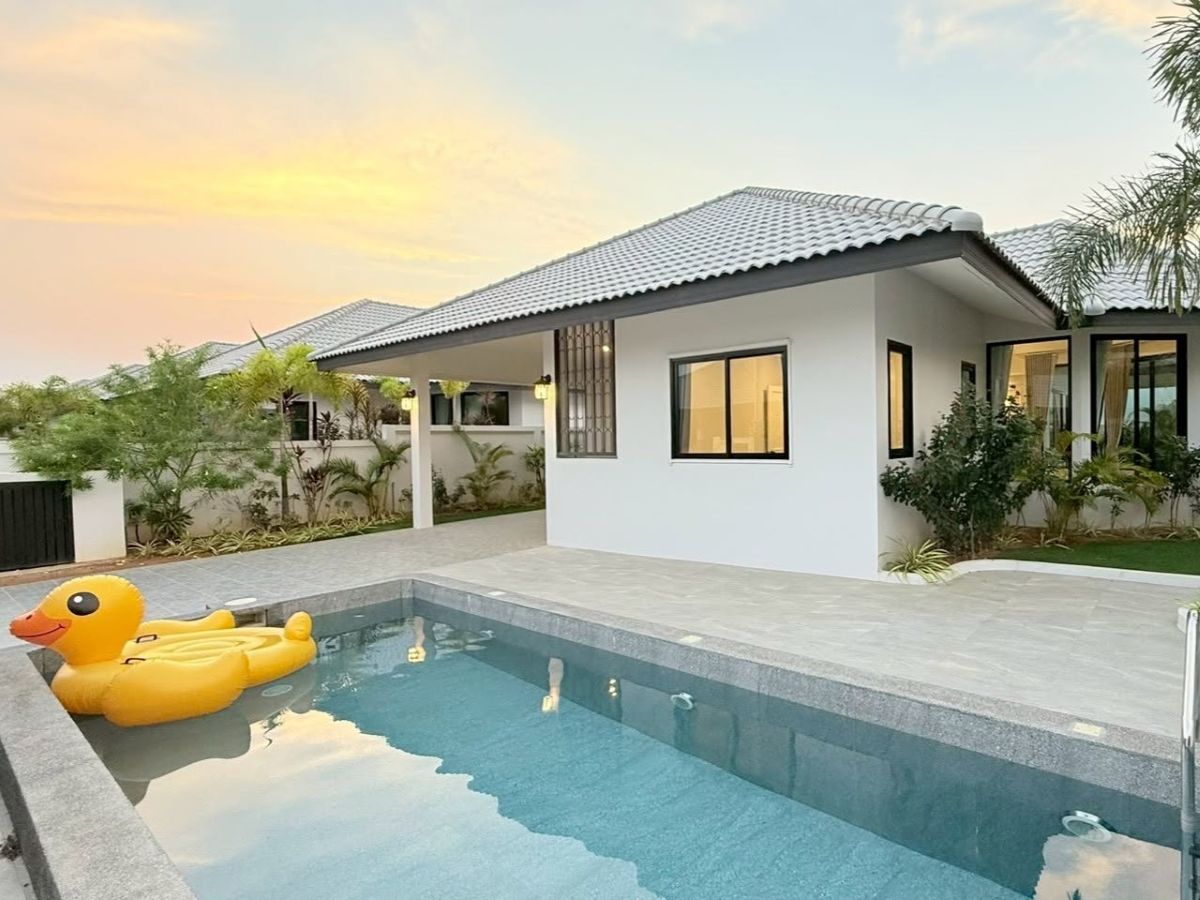3 HS1514 – 3Bedroom Pool Villa House for Sale in Nibbana Shade Village in Thung Klom Talman
