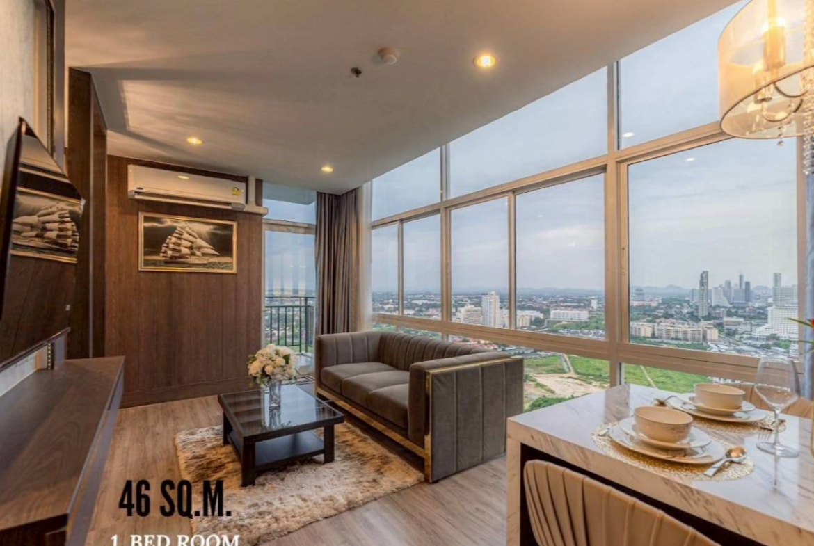 CS3024 – 1Bedroom Condominium for Sale in The Twin Tower in Jomtien