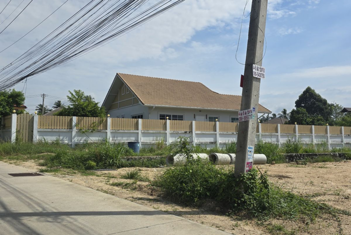 HS1512 – 1Bedroom Unfurnished single-story house with 1 rai of land at Pong Klang Soi 5 in Mabprachan.