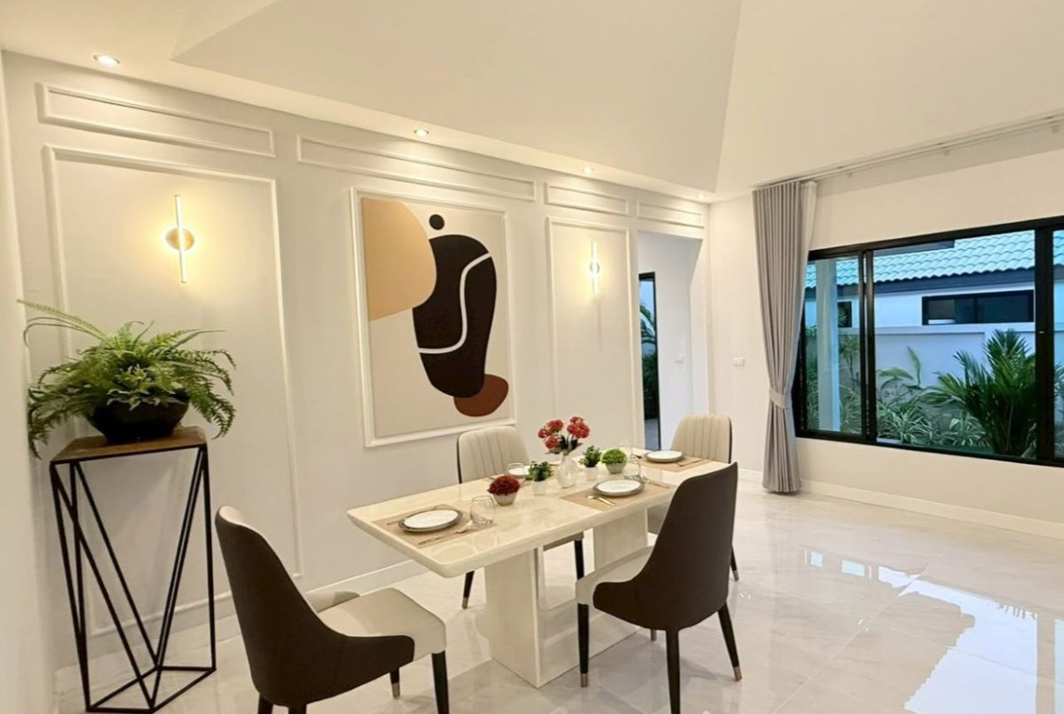 HS1514 – 3Bedroom Pool Villa House for Sale in Nibbana Shade Village in Thung Klom Talman