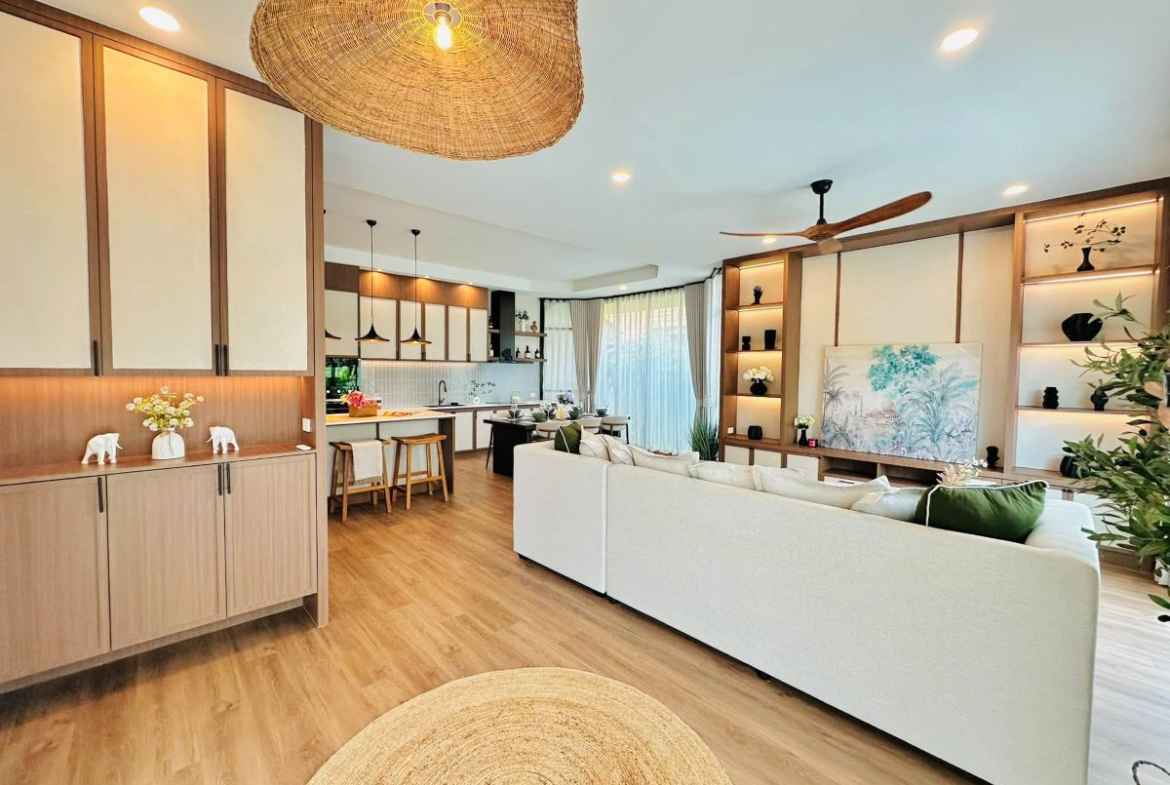 HS1519 – 3Bedroom Pool Villa House for Sale in Pattaya Paradise Village 1 in Nong Prue