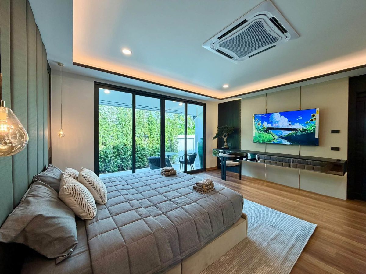 HR0897 – 3Bedrooms Pool Villa House for Rent in Nibbana Shade Village in Thung Klom-Talman