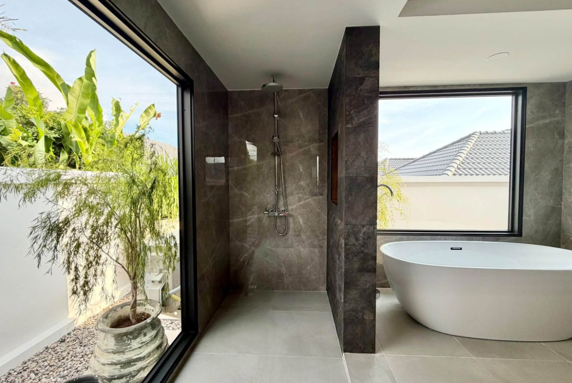 HR0897 – 3Bedrooms Pool Villa House for Rent in Nibbana Shade Village in Thung Klom-Talman