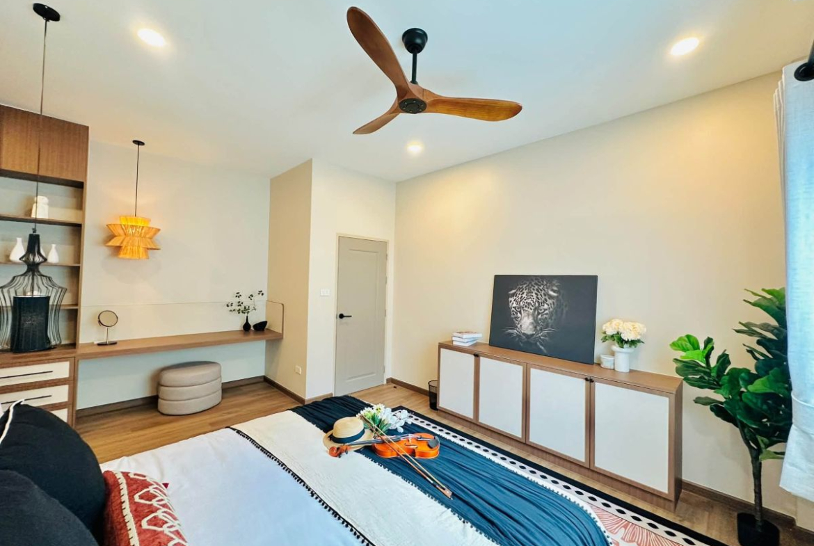 HS1519 – 3Bedroom Pool Villa House for Sale in Pattaya Paradise Village 1 in Nong Prue