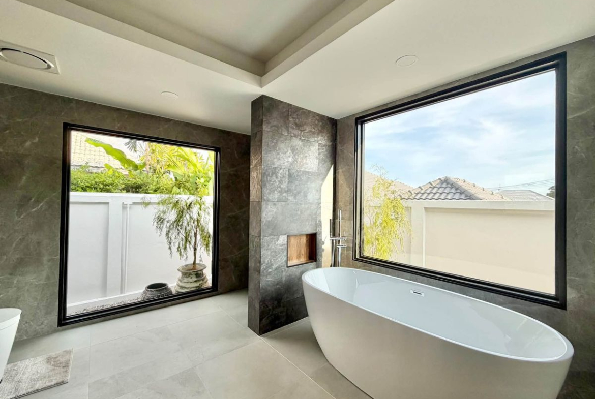 HR0897 – 3Bedrooms Pool Villa House for Rent in Nibbana Shade Village in Thung Klom-Talman