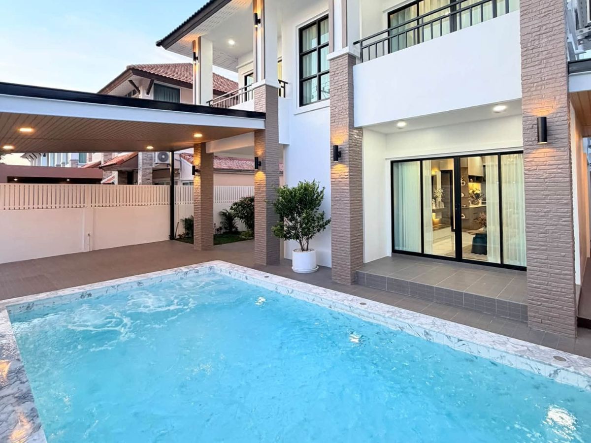 HS1520 – 4Bedroom Pool Villa House for  Sale in Rattanakorn Village 17 in Nong Prue