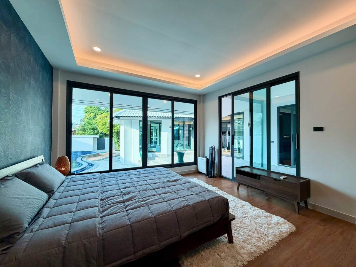 HR0897 – 3Bedrooms Pool Villa House for Rent in Nibbana Shade Village in Thung Klom-Talman