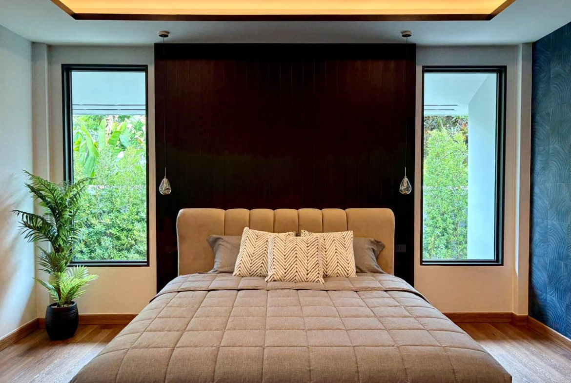 HR0897 – 3Bedrooms Pool Villa House for Rent in Nibbana Shade Village in Thung Klom-Talman