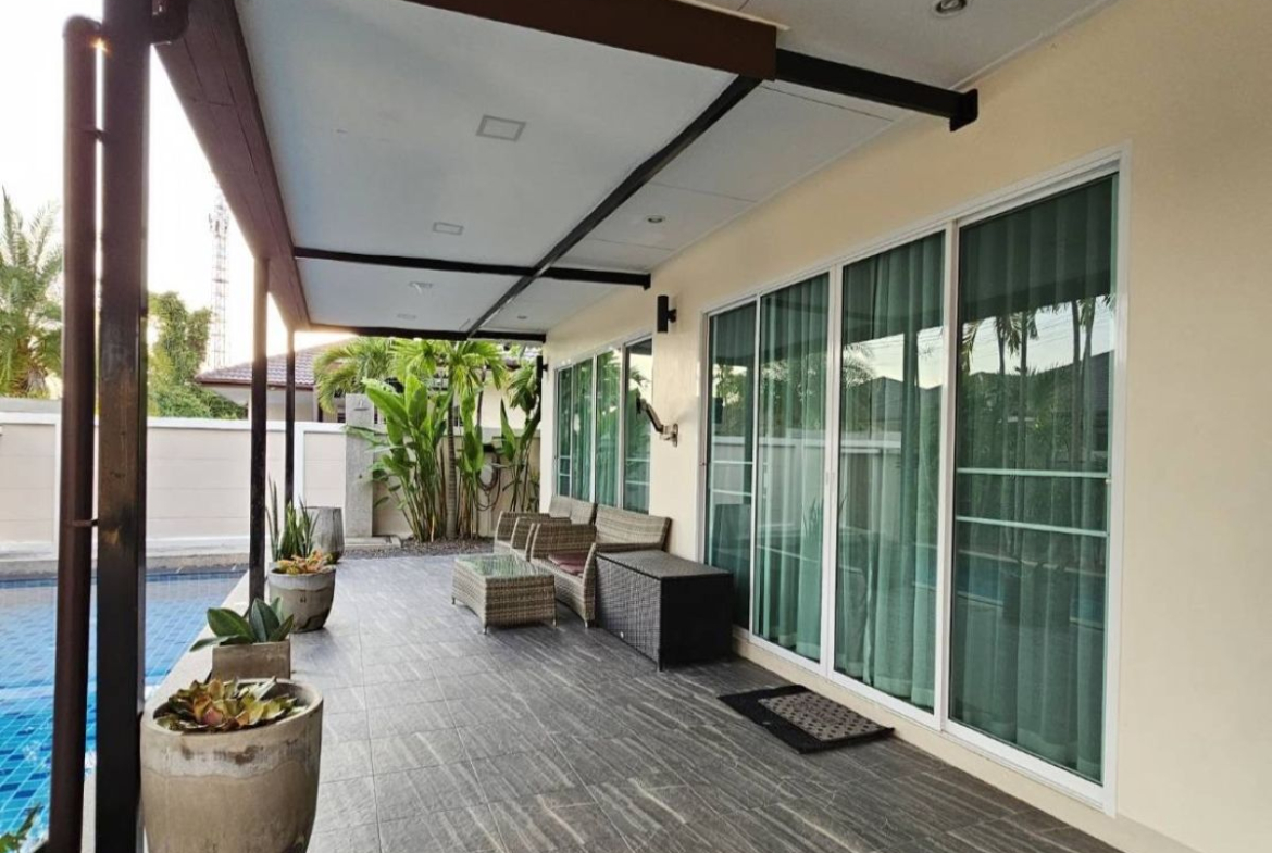 HR0896 – 3Bedroom Pool Villa for rent in Garden Ville 5 in Huay Yai