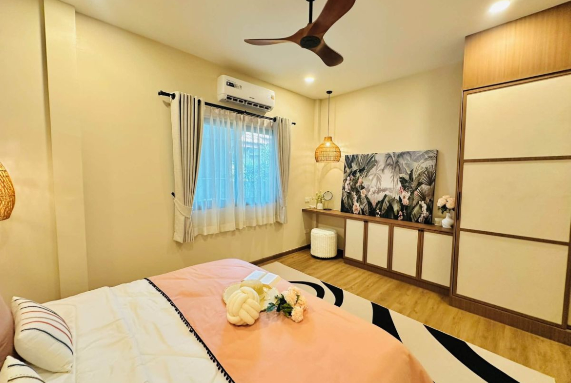 HS1519 – 3Bedroom Pool Villa House for Sale in Pattaya Paradise Village 1 in Nong Prue
