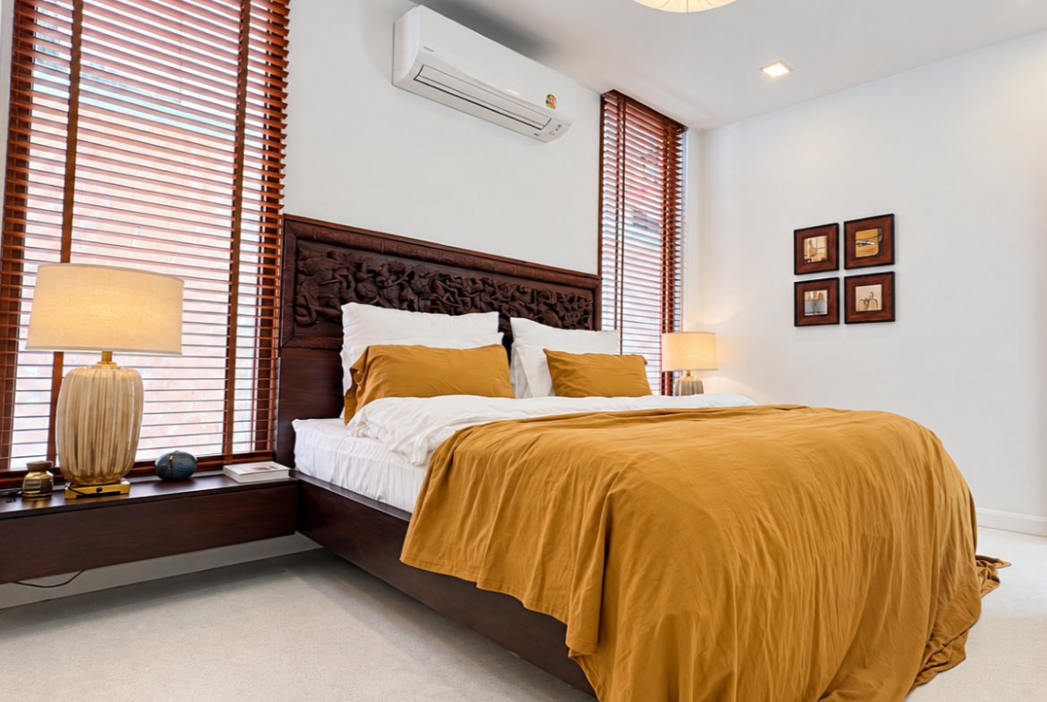 HS1521 – 5Bedrooms Bali Style Pool Villa House for Sale in Thabali Village in Thappraya Rd.