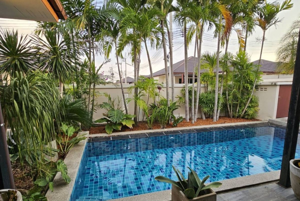 HR0896 – 3Bedroom Pool Villa for rent in Garden Ville 5 in Huay Yai