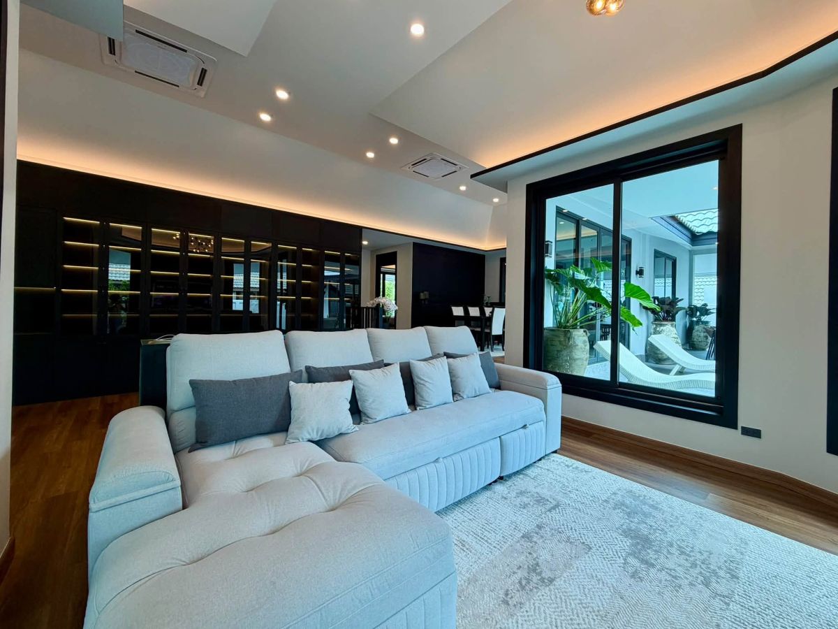 HR0897 – 3Bedrooms Pool Villa House for Rent in Nibbana Shade Village in Thung Klom-Talman