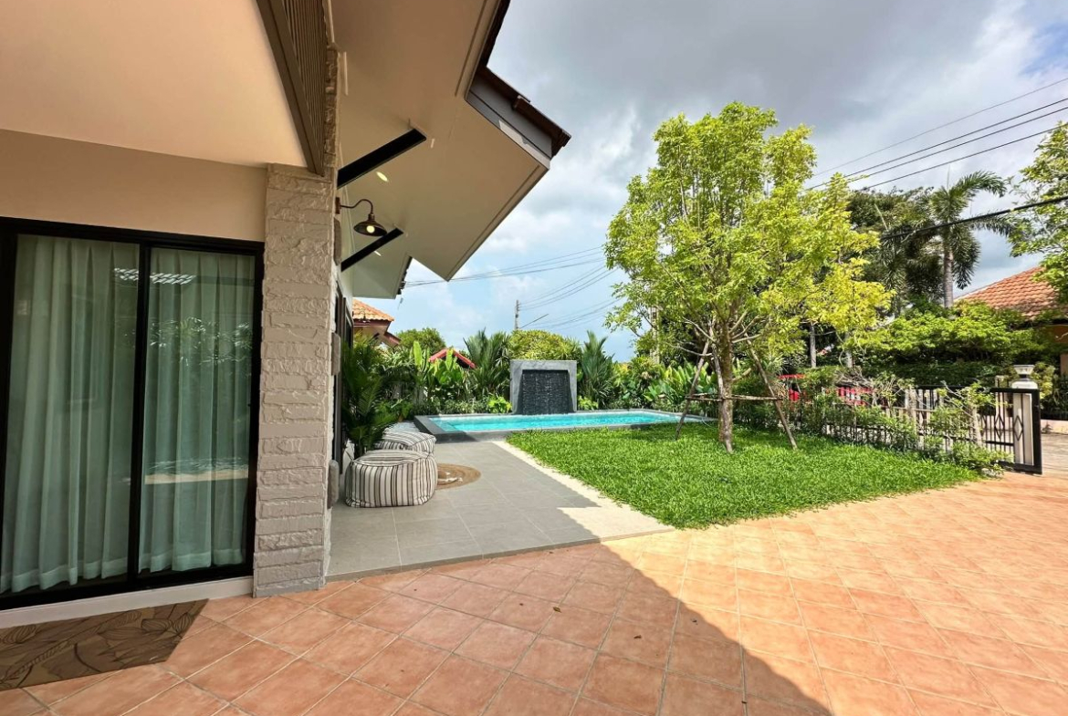 HS1519 – 3Bedroom Pool Villa House for Sale in Pattaya Paradise Village 1 in Nong Prue
