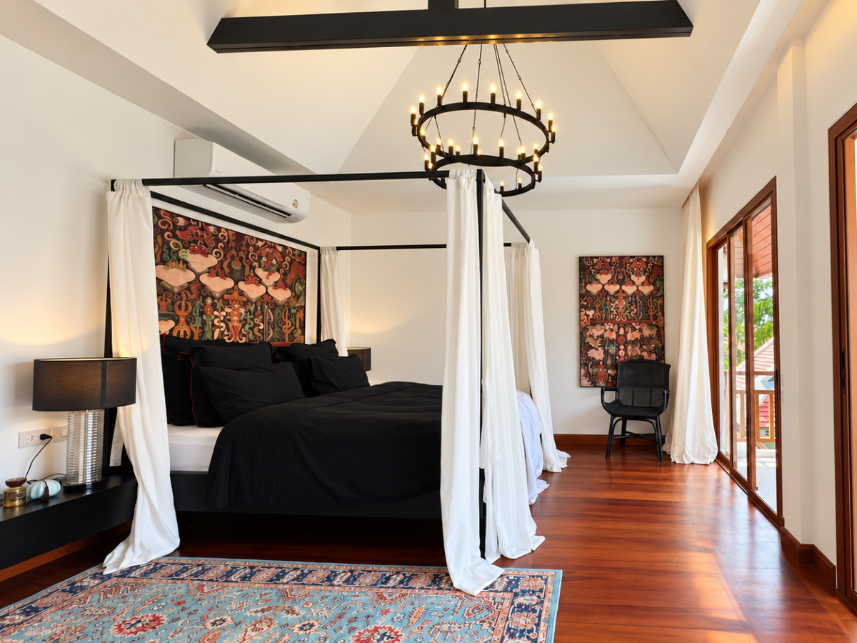 HS1521 – 5Bedrooms Bali Style Pool Villa House for Sale in Thabali Village in Thappraya Rd.