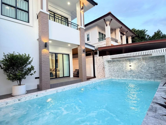 HS1520 – 4Bedroom Pool Villa House for  Sale in Rattanakorn Village 17 in Nong Prue