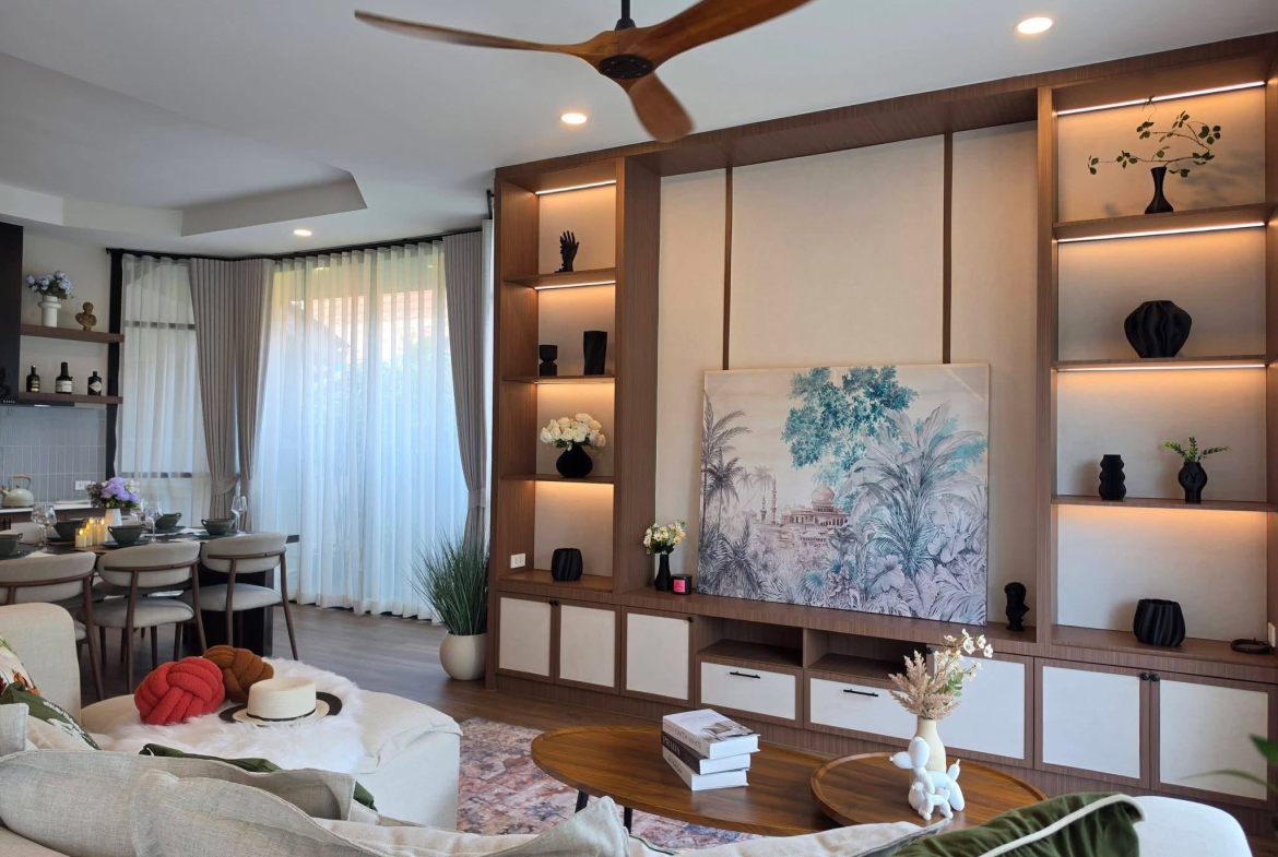 HS1519 – 3Bedroom Pool Villa House for Sale in Pattaya Paradise Village 1 in Nong Prue
